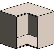 ארון פינה אטום 2 תלת מימד